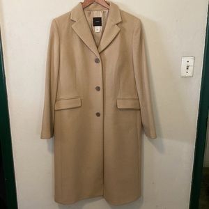 J. Crew Wool / Cashmere Blend Long coat - Size 14 Camel
